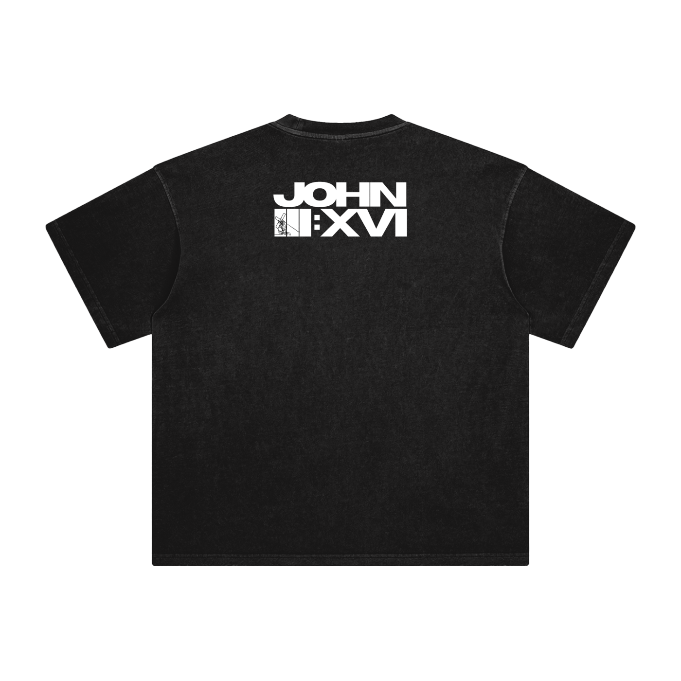 JOHN3:16 Enzyme Washed Oversize T-Shirt — Roman Numerals Edition